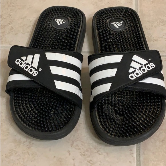 Adidas Flip flop Slides men’s 7 women’s 8 - Picture 2 of 4